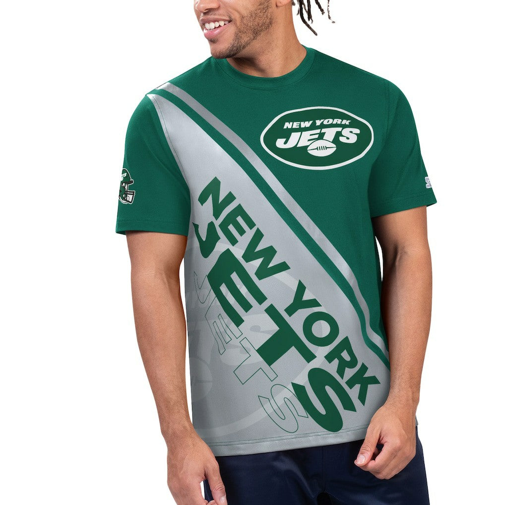 New York Jets Starter Finish Line Extreme Graphic T-Shirt | NFL On sale