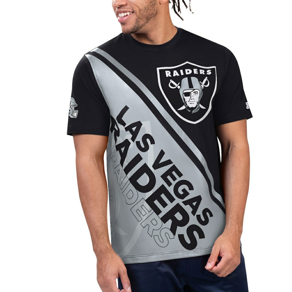 Las Vegas Raiders Starter Finish Line Extreme Graphic T-Shirt | NFL On sale