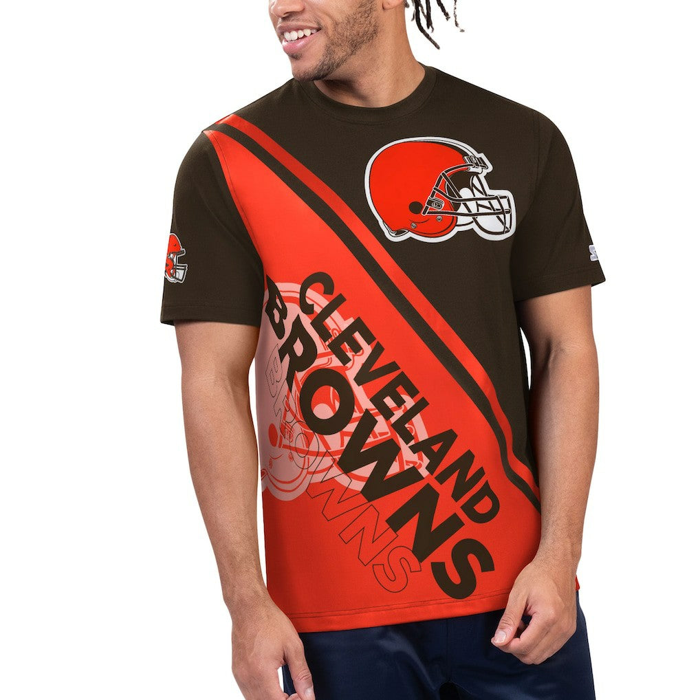 Cleveland Browns Starter Finish Line Extreme Graphic T-Shirt | NFL Online