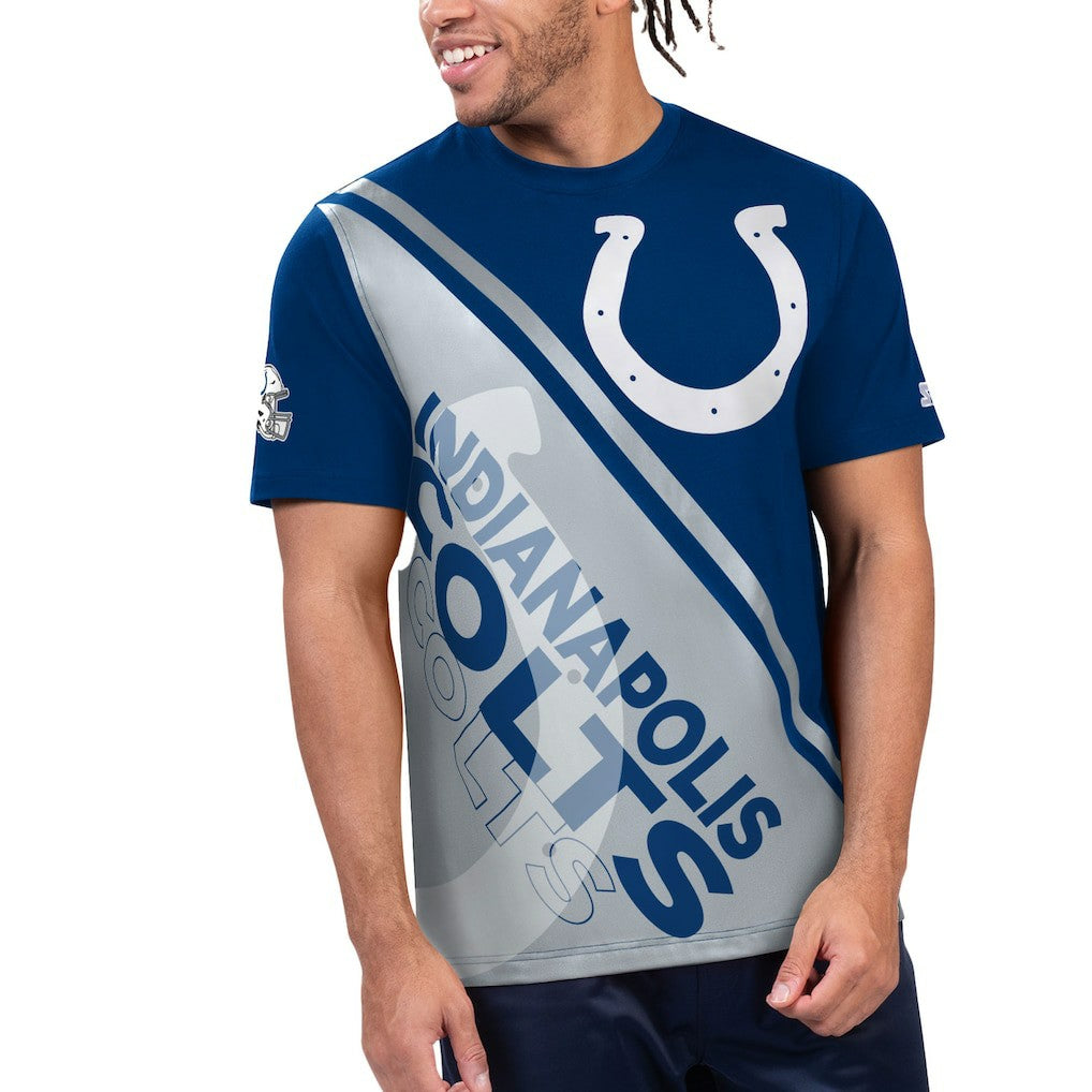 Indianapolis Colts Starter Finish Line Extreme Graphic T-Shirt | NFL Hot