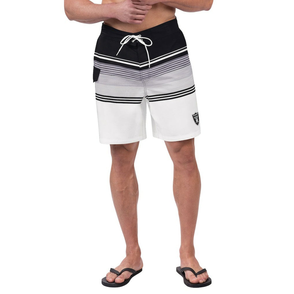 Las Vegas Raiders G-III Sports by Carl Banks Jump Shot Volley Swim Trunks | NFL Hot