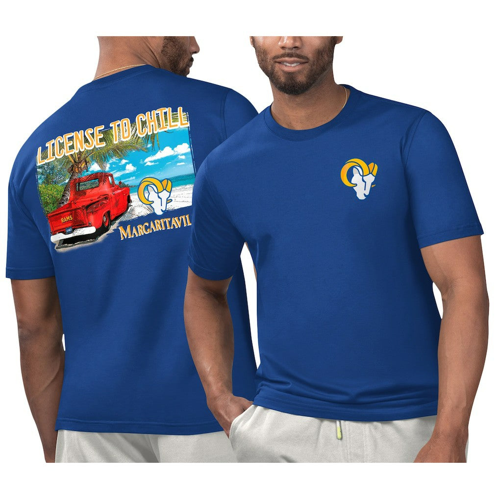 Los Angeles Rams Margaritaville Licensed to Chill T-Shirt | NFL Discount
