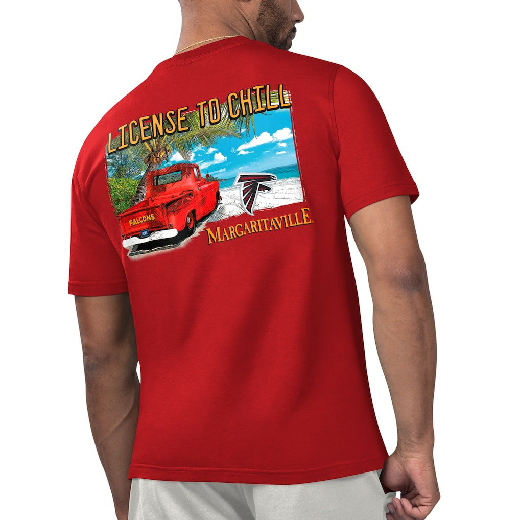 Atlanta Falcons Margaritaville Licensed to Chill T-Shirt | NFL Hot