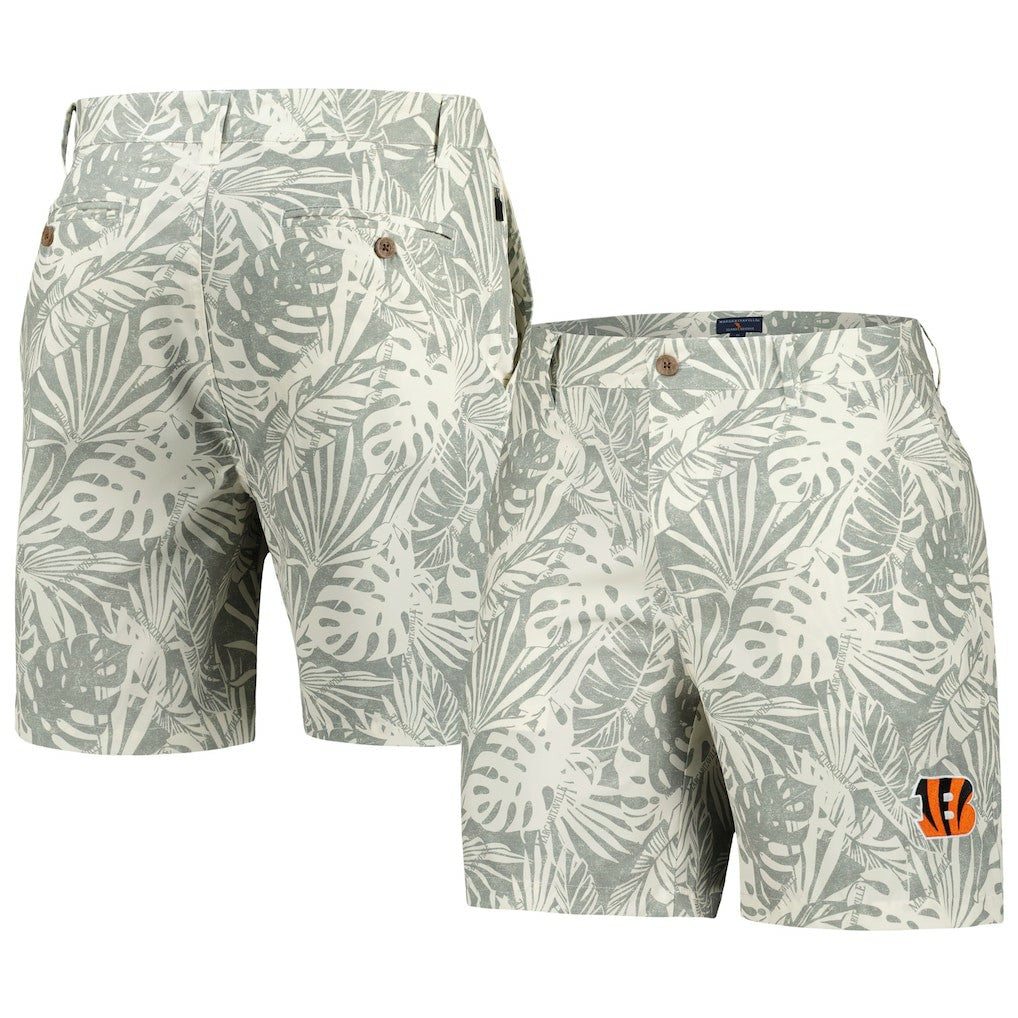 Cincinnati Bengals Margaritaville Sandwashed Monstera Print Amphib Shorts | NFL Online