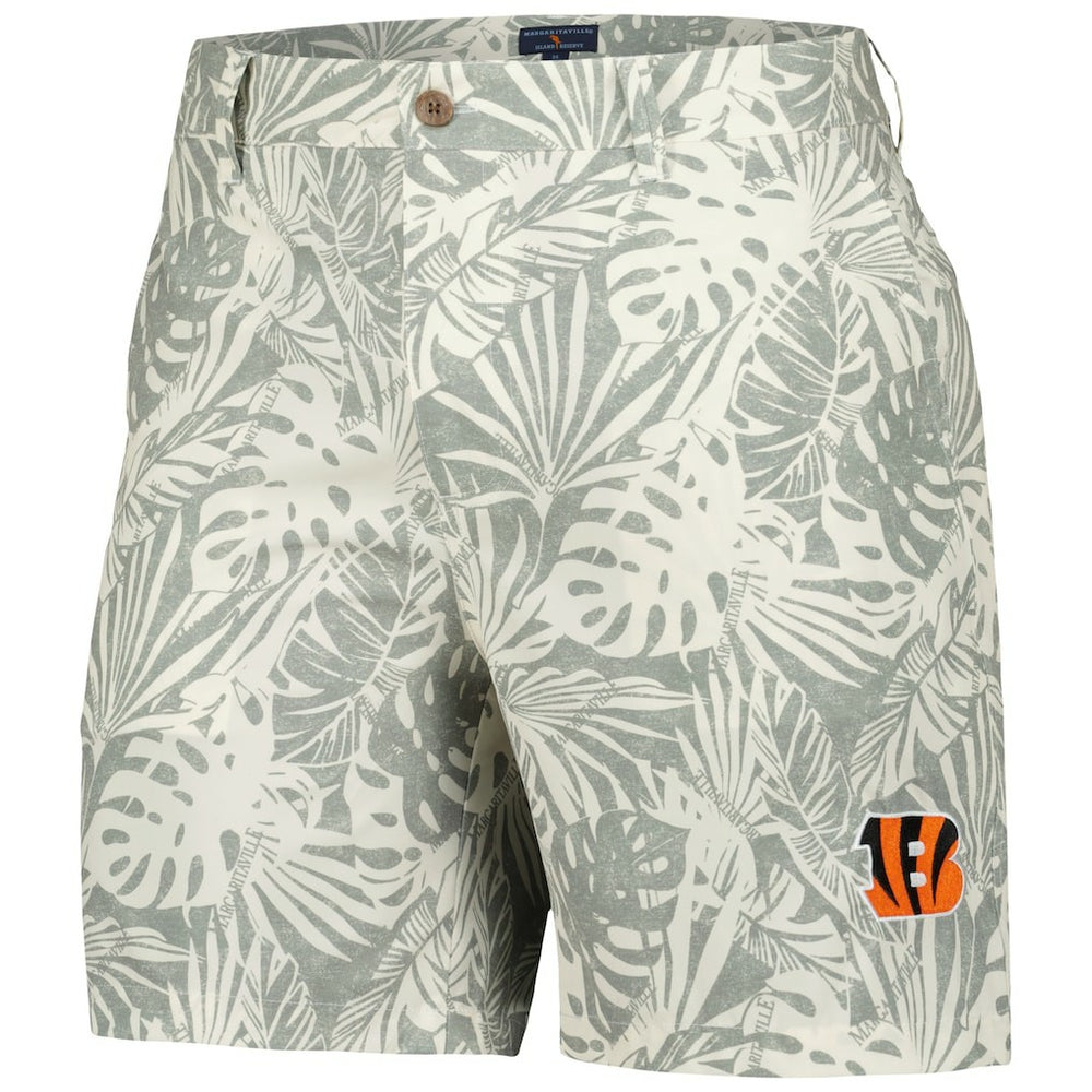 Cincinnati Bengals Margaritaville Sandwashed Monstera Print Amphib Shorts | NFL Online