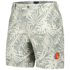 Cleveland Browns Margaritaville Sandwashed Monstera Print Amphib Shorts | NFL US