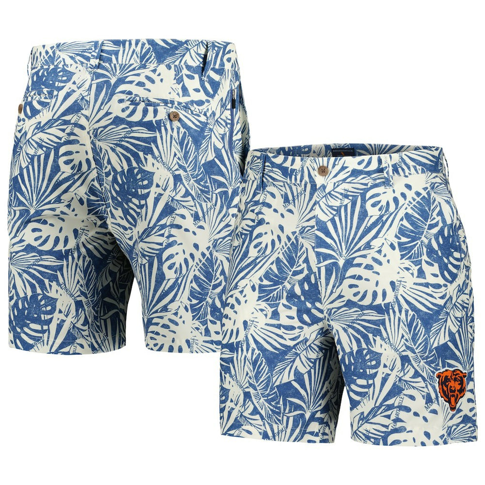 Chicago Bears Margaritaville Sandwashed Monstera Print Amphib Shorts | NFL Hot