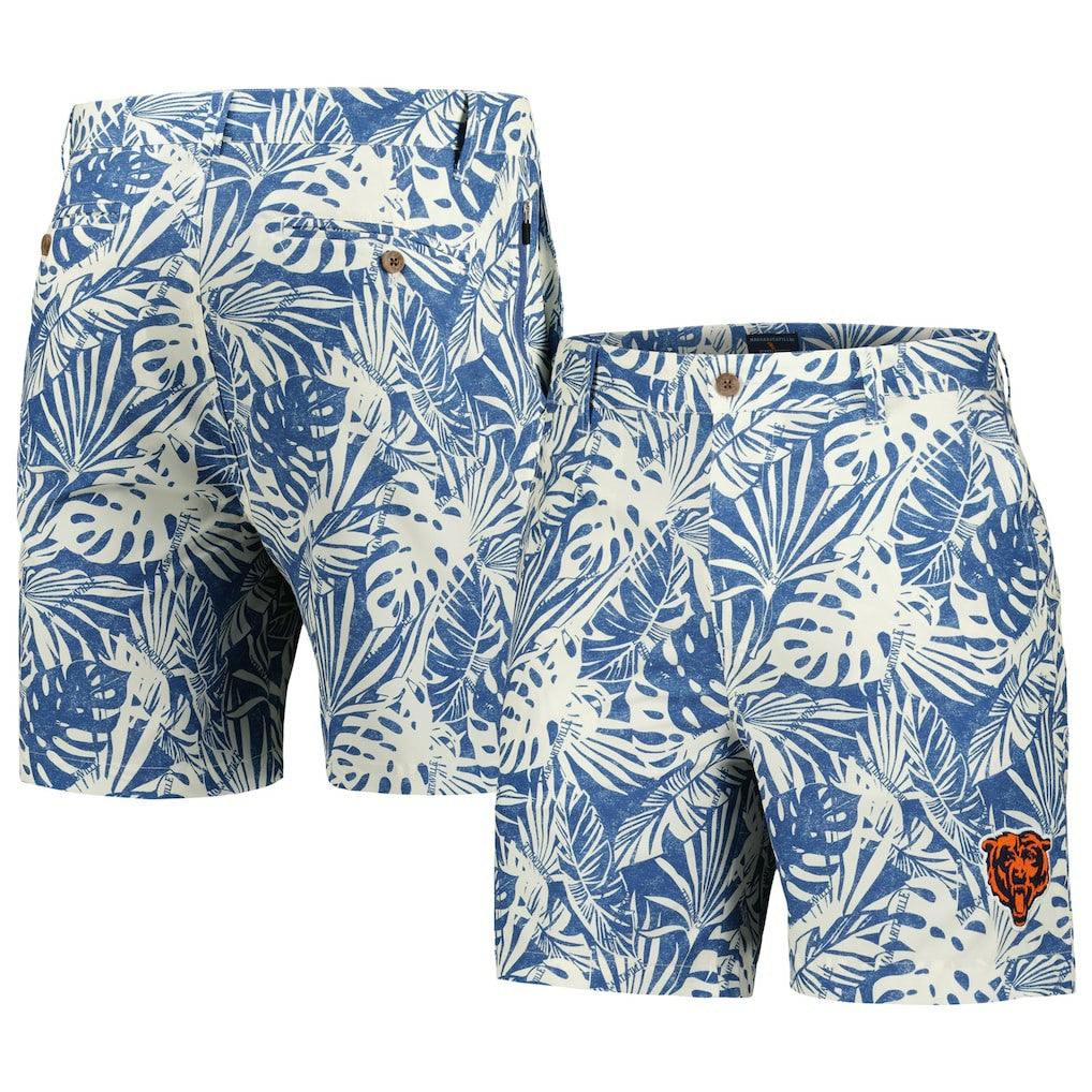 Chicago Bears Margaritaville Sandwashed Monstera Print Amphib Shorts | NFL Hot