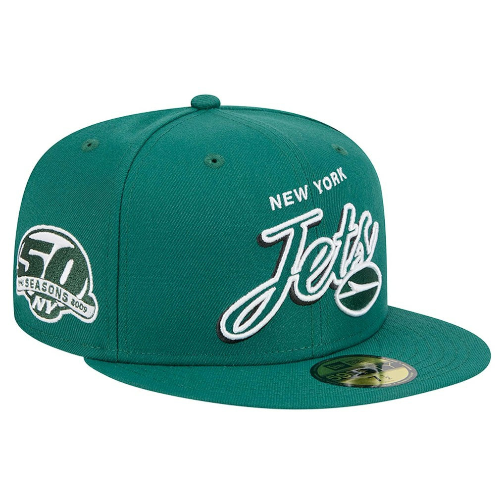 New York Jets Script Sided 59FIFTY Fitted Hat | NFL Hot