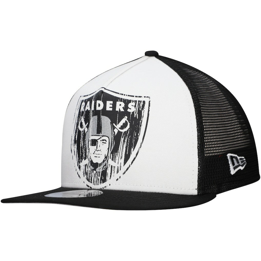 Las Vegas Raiders Distressed 9FIFTY A-Frame Snapback Hat | NFL US