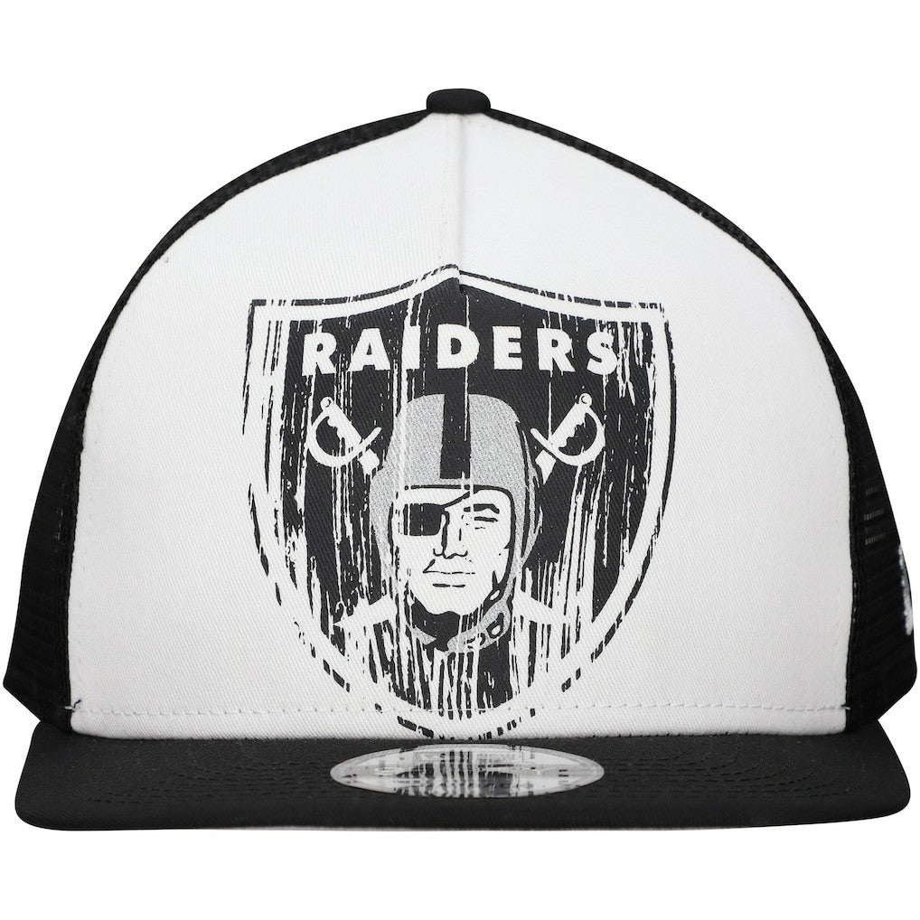 Las Vegas Raiders Distressed 9FIFTY A-Frame Snapback Hat | NFL US