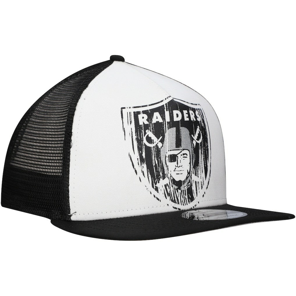 Las Vegas Raiders Distressed 9FIFTY A-Frame Snapback Hat | NFL US