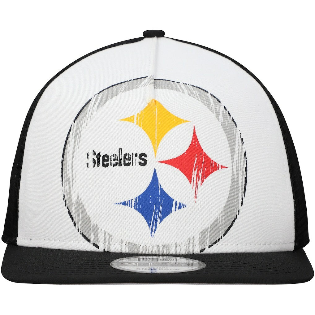 Pittsburgh Steelers Distressed 9FIFTY A-Frame Snapback Hat | NFL Sale