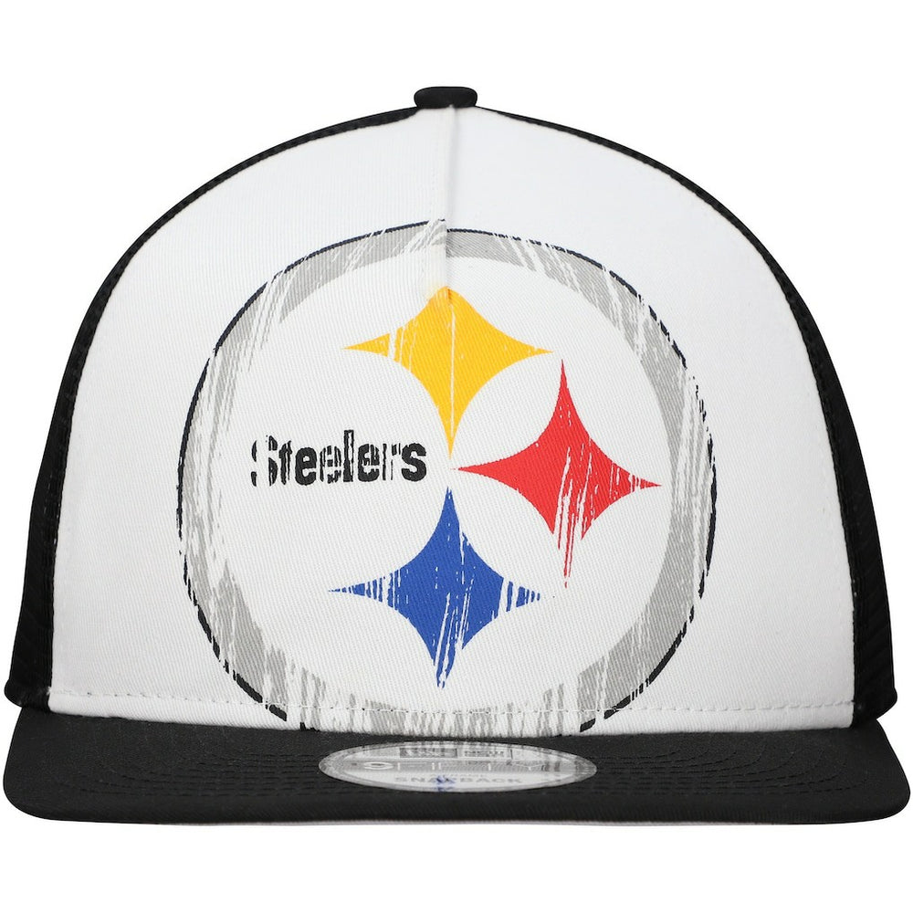 Pittsburgh Steelers Distressed 9FIFTY A-Frame Snapback Hat | NFL Sale