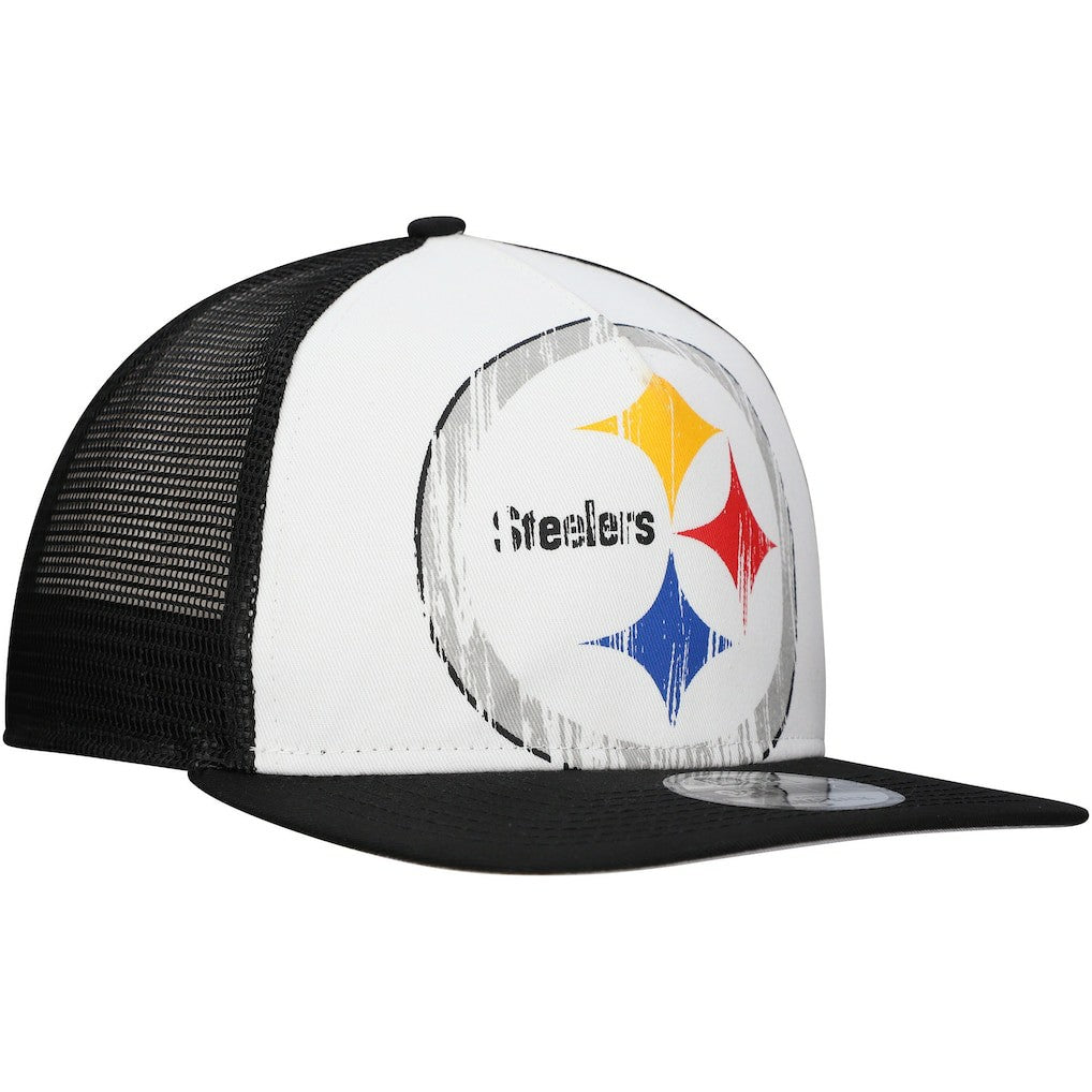 Pittsburgh Steelers Distressed 9FIFTY A-Frame Snapback Hat | NFL Sale