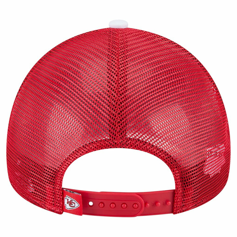 Kansas City Chiefs Sport Night Color Block 9FORTY A-Frame Trucker Adjustable Hat | NFL New