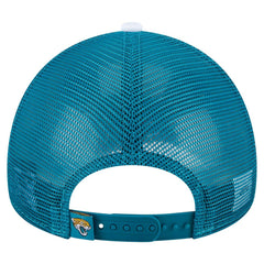 Jacksonville Jaguars Color-Block 9FORTY A-Frame Trucker Adjustable Hat | NFL Outlet