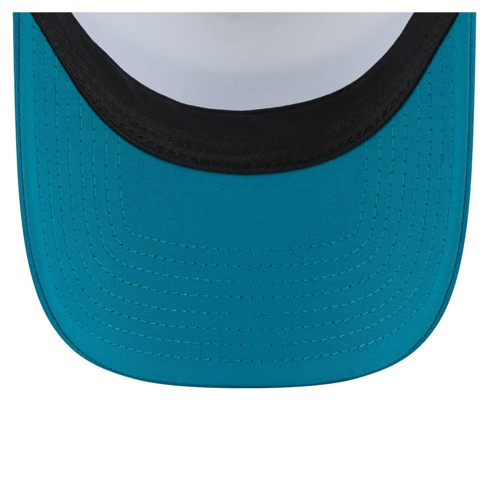 Jacksonville Jaguars Color-Block 9FORTY A-Frame Trucker Adjustable Hat | NFL Outlet