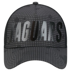 Jacksonville Jaguars Midnight Ink Tonal Text A-Frame Trucker 9FORTY Adjustable Hat | NFL US