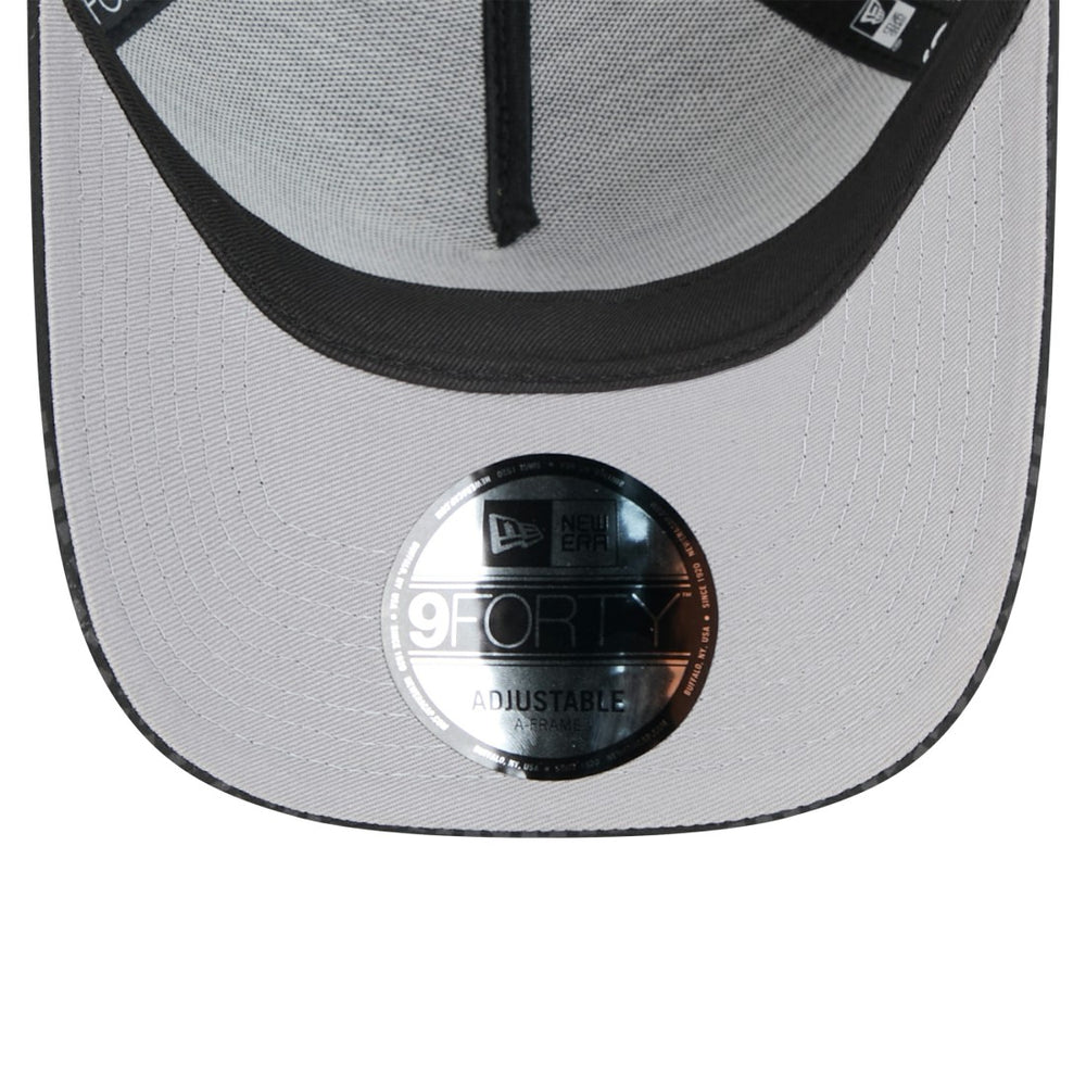 New York Jets Throwback Midnight Ink Tonal Text A-Frame Trucker 9FORTY Adjustable Hat | NFL Near me