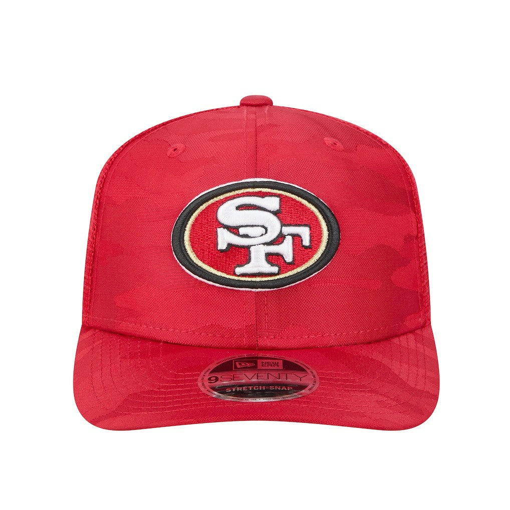 San Francisco 49ers Adventure Camo Trucker 9SEVENTY Stretch-Snap Adjustable Hat | NFL US