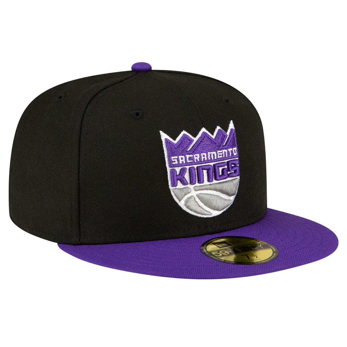 Black/Purple Sacramento Kings 2-Tone 59FIFTY Fitted Hat | NBA