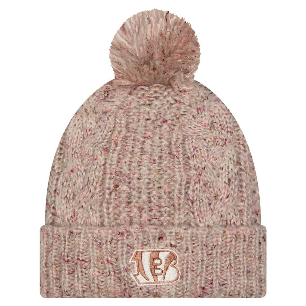 Cincinnati Bengals Women's Trendy Tone Cuffed Knit Hat with Pom | NFL Online