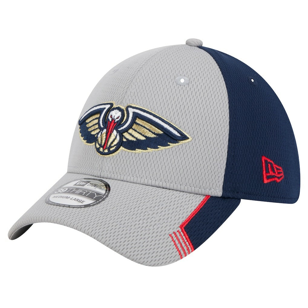 Gray/Navy New Orleans Pelicans Active Trim 39THIRTY Flex Hat | NBA