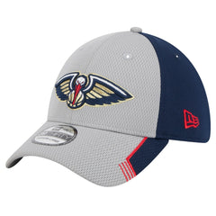 Gray/Navy New Orleans Pelicans Active Trim 39THIRTY Flex Hat | NBA