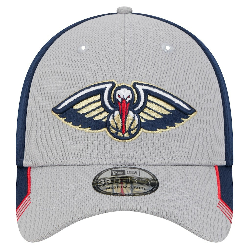 Gray/Navy New Orleans Pelicans Active Trim 39THIRTY Flex Hat | NBA