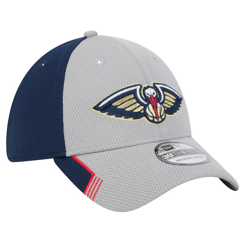 Gray/Navy New Orleans Pelicans Active Trim 39THIRTY Flex Hat | NBA