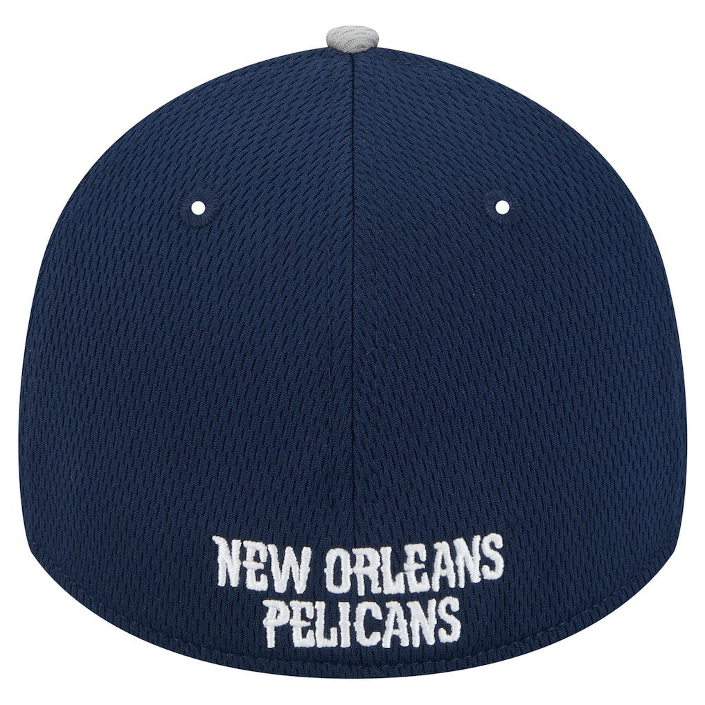 Gray/Navy New Orleans Pelicans Active Trim 39THIRTY Flex Hat | NBA