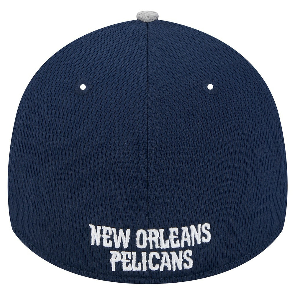 Gray/Navy New Orleans Pelicans Active Trim 39THIRTY Flex Hat | NBA