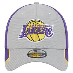 Gray/Purple Los Angeles Lakers Active Trim 39THIRTY Flex Hat | NBA