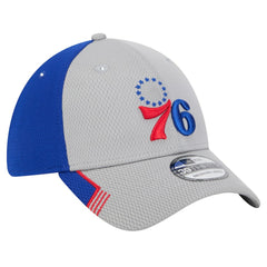Gray/Royal Philadelphia 76ers Active Trim 39THIRTY Flex Hat | NBA