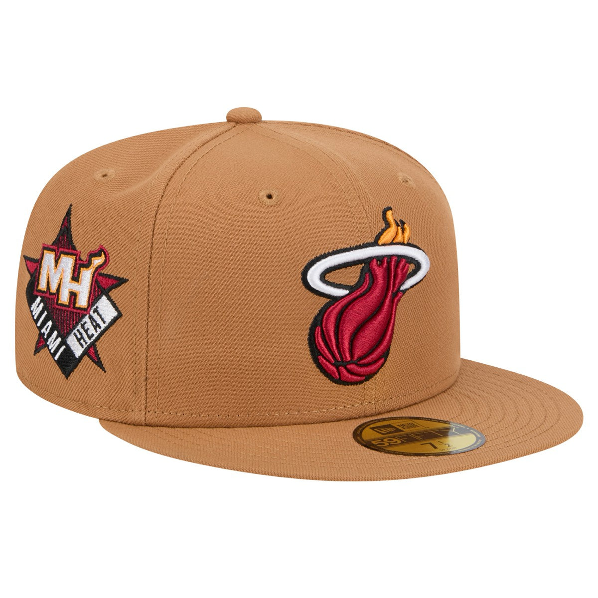Tan  Miami Heat Color Pack 59FIFTY Fitted Hat | NBA