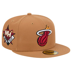 Tan  Miami Heat Color Pack 59FIFTY Fitted Hat | NBA