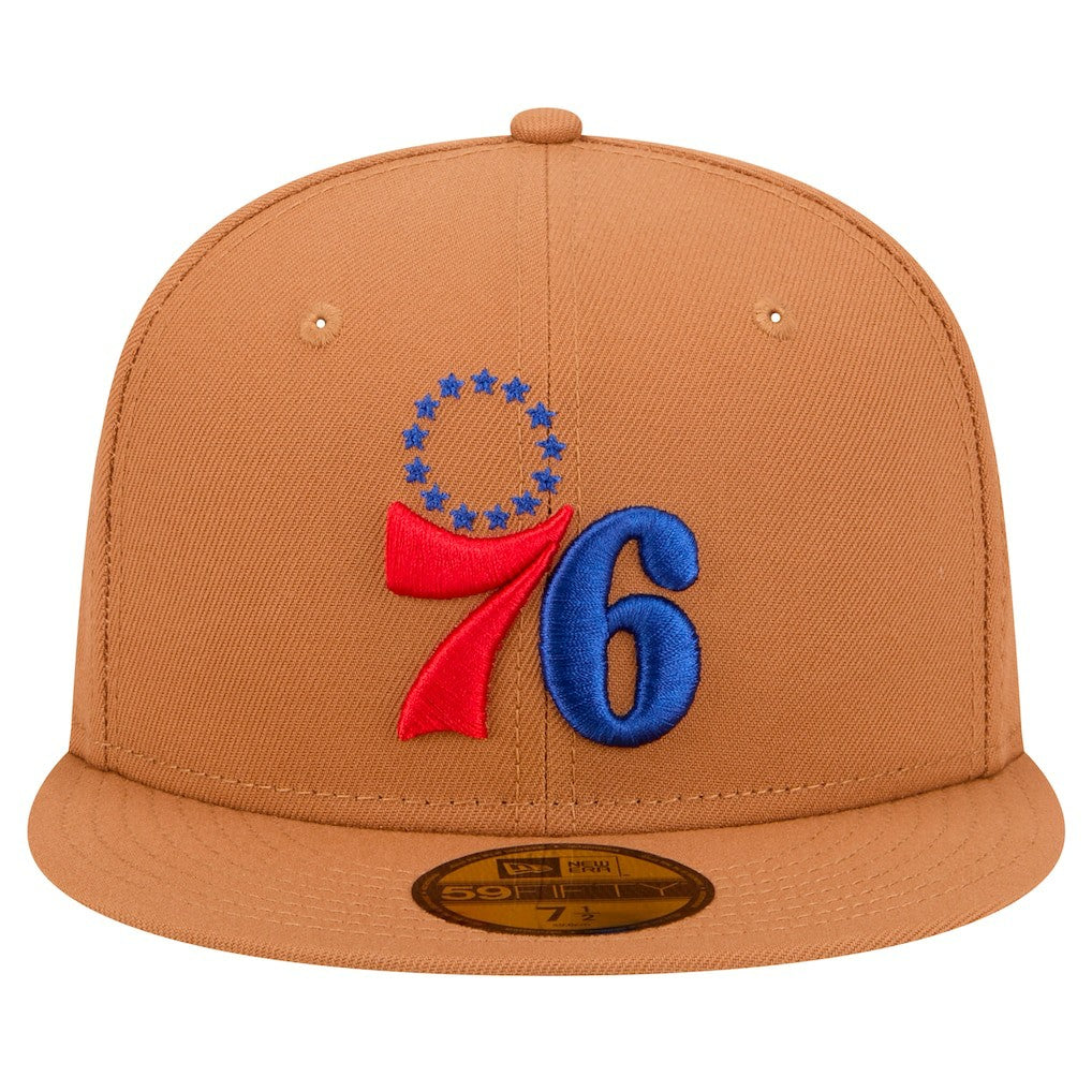 Tan  Philadelphia 76ers Color Pack 59FIFTY Fitted Hat | NBA