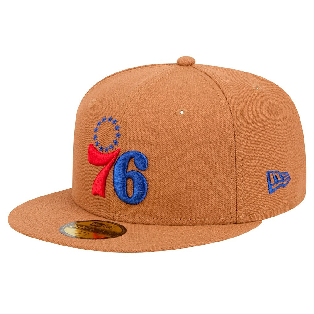 Tan  Philadelphia 76ers Color Pack 59FIFTY Fitted Hat | NBA