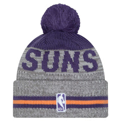 Gray Phoenix Suns Sport Night Runner Cuffed Knit Hat with Pom | NBA