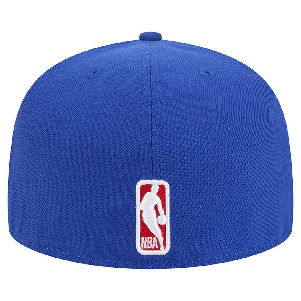 Royal Philadelphia 76ers Sport Night Script Sided 59FIFTY Fitted Hat | NBA