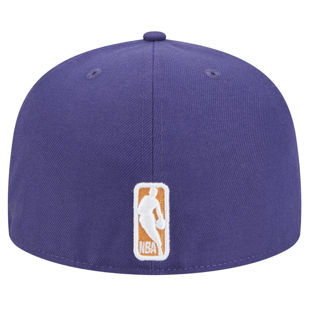 Purple Phoenix Suns Sport Night Script Sided 59FIFTY Fitted Hat | NBA