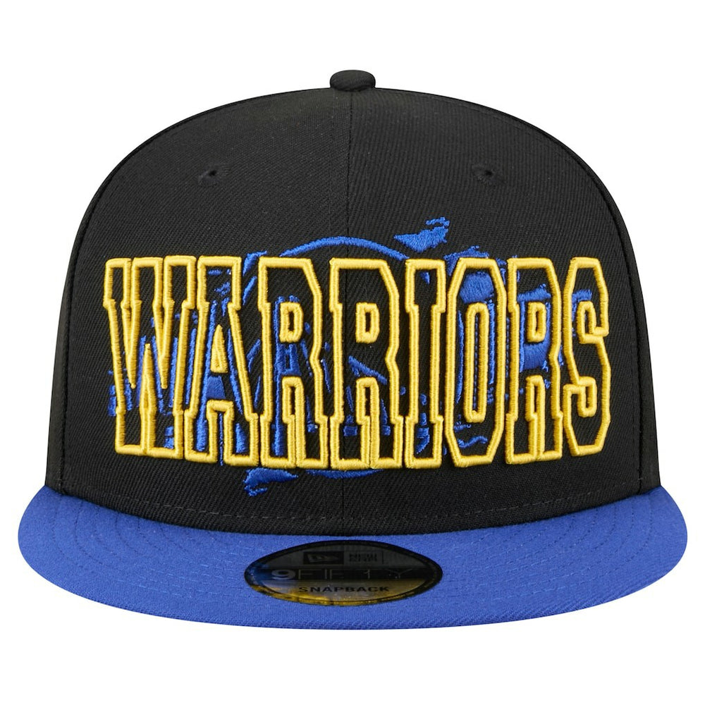 Black/Royal Golden State Warriors Sport Night Splatter 2-Tone 9FIFTY Snapback Hat sale | NBA