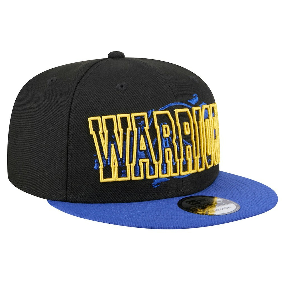 Black/Royal Golden State Warriors Sport Night Splatter 2-Tone 9FIFTY Snapback Hat sale | NBA