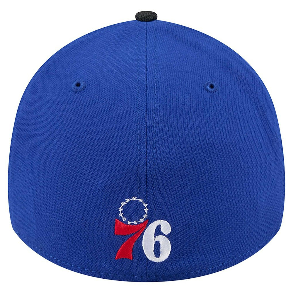 Royal/Black Philadelphia 76ers Sport Night Visor Hit 39THIRTY Flex Hat | NBA