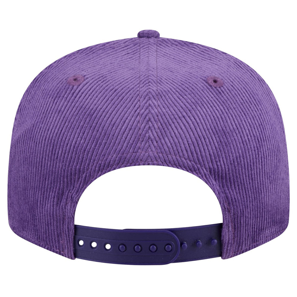 Purple Los Angeles Lakers Throwback Display Corduroy 9FIFTY Snapback Hat | NBA
