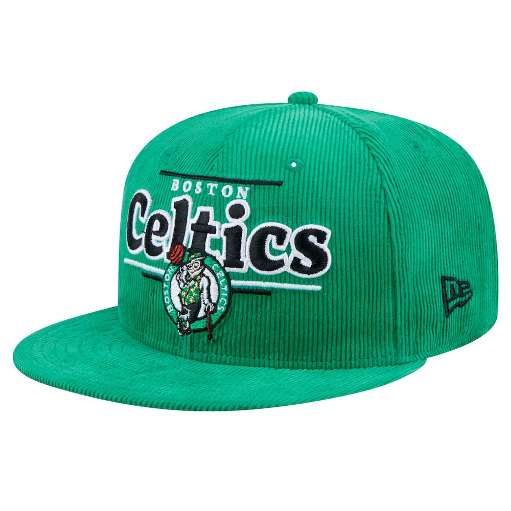 Kelly Green Boston Celtics Throwback Display Corduroy 9FIFTY Snapback Hat | NBA