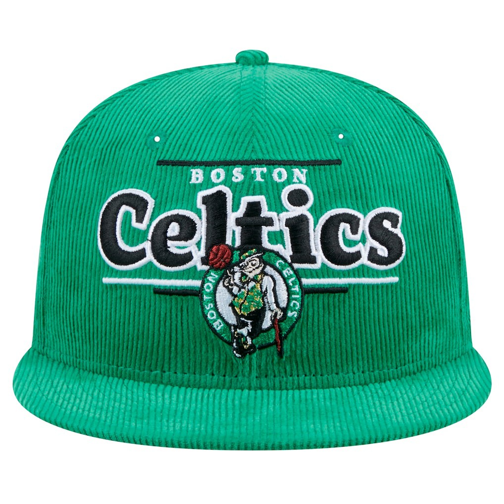 Kelly Green Boston Celtics Throwback Display Corduroy 9FIFTY Snapback Hat | NBA