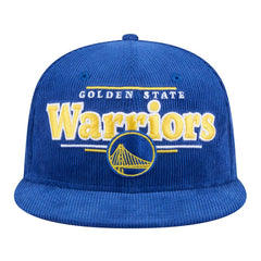 Royal Golden State Warriors Throwback Display Corduroy 9FIFTY Snapback Hat sale | NBA