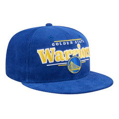 Royal Golden State Warriors Throwback Display Corduroy 9FIFTY Snapback Hat sale | NBA